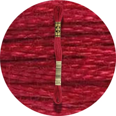 DMC Mouliné Spécial 25 Broderigarn, Ensfarvet, Røde/Gule/Orange nuancer